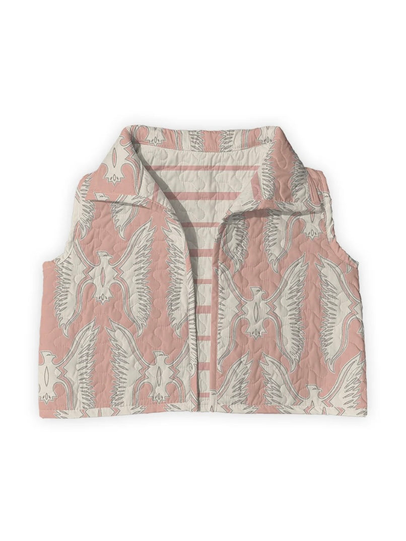 Chase Firebird Rose Quilted Cate Vest