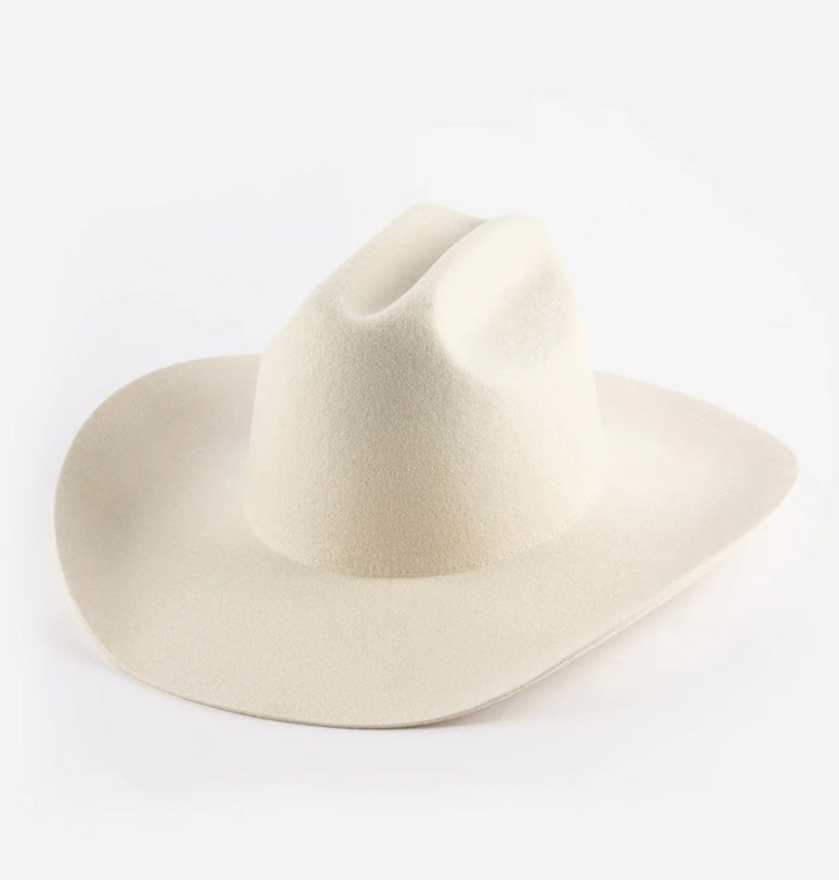Off White Teddy Cattleman Cowboy Hat