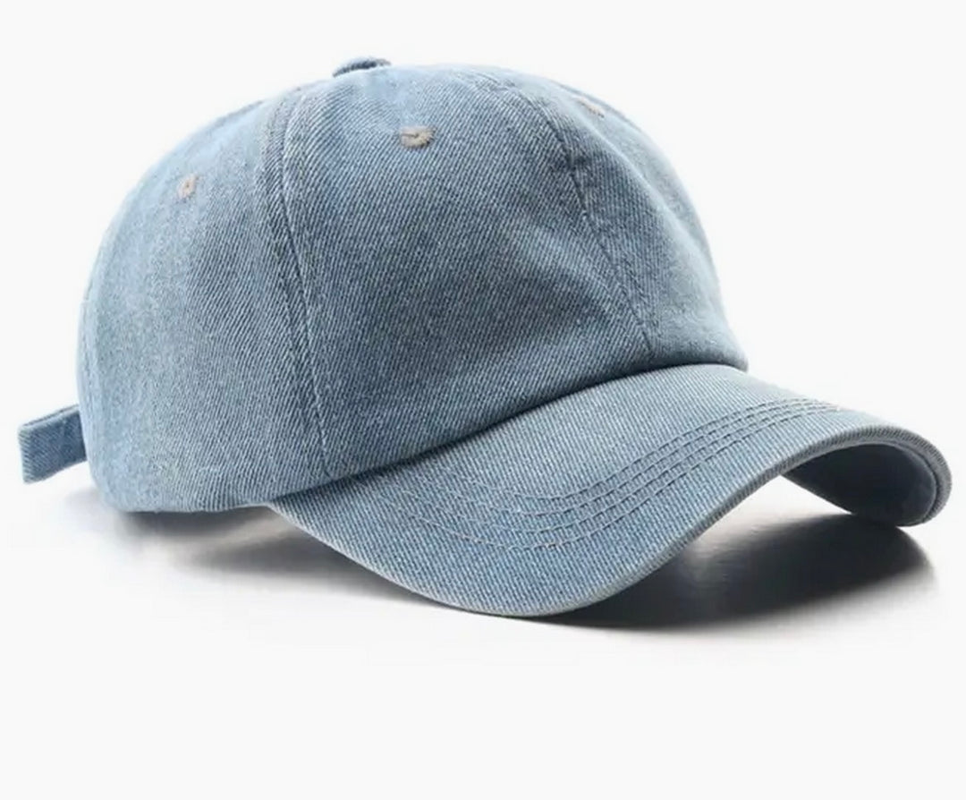 Light Wash Denim Ball Cap