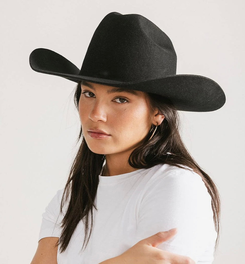 Black Teddy Cattleman Cowboy Hat